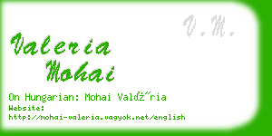 valeria mohai business card